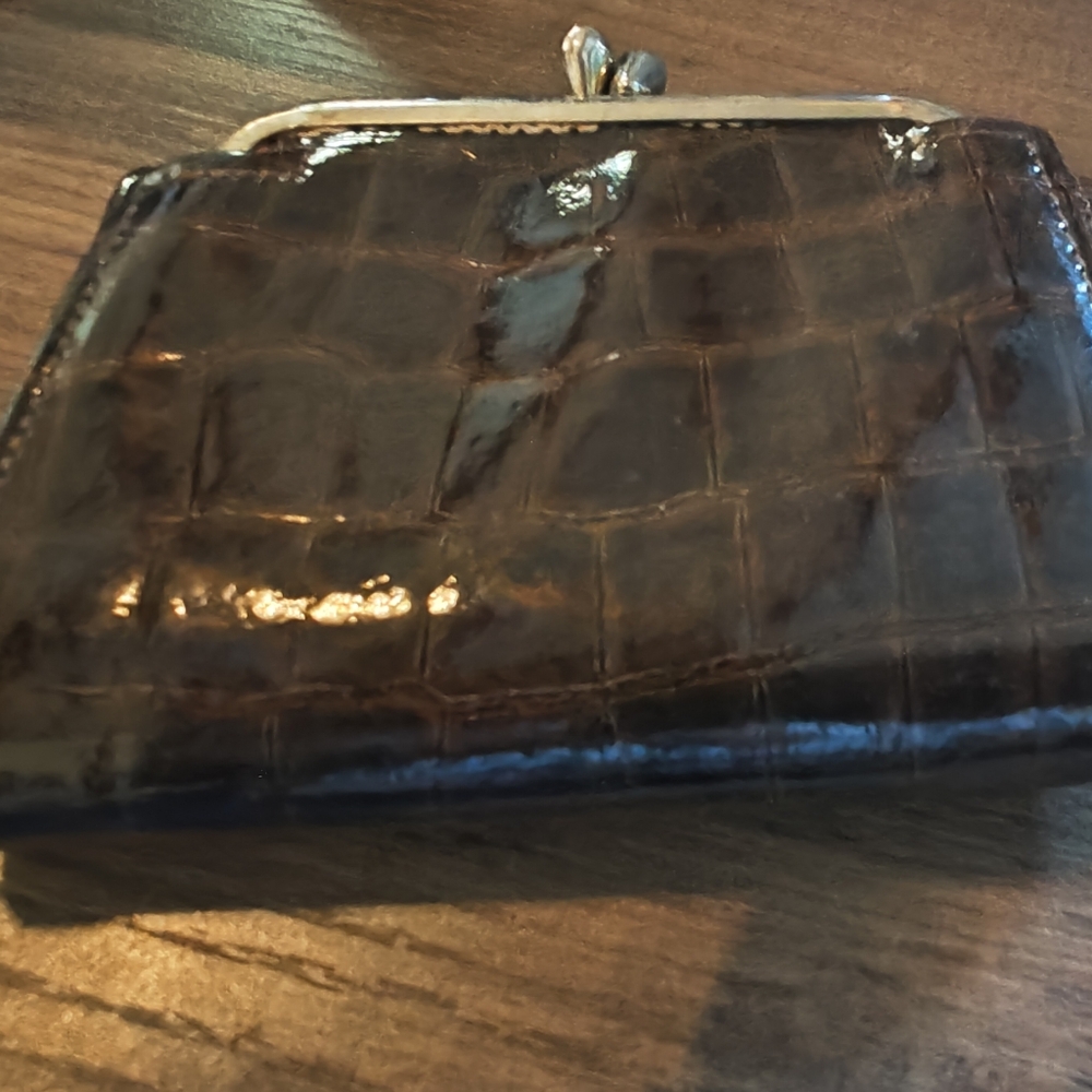 Vintage EEL Skin Wallet & Key Keeper